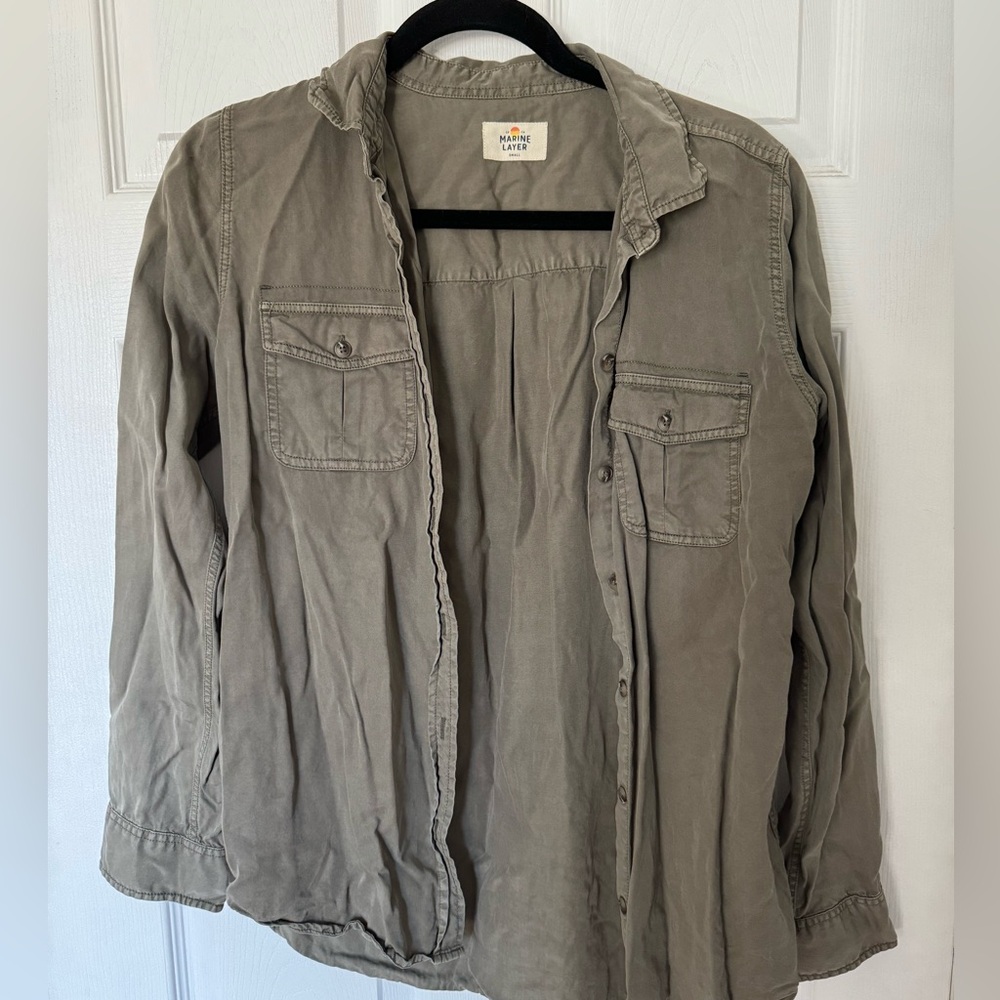Marine Layer green shirt / coat